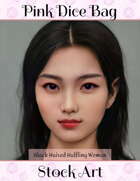 Stock Art-Black Haired Female Halfling Portrait