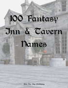 100 Fantasy Inn and Tavern Names