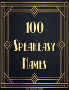 100 1920s Speakeasy Names