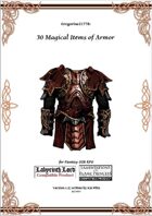 Gregorius21778: 30 Magical Items of Armor