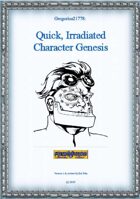 Gregorius21778: Quick, Irradiated Character Genesis