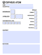 Cepheus Atom Character Sheet