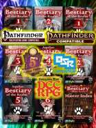 Aquilae: Bestiary of the Realm: Multisystem Digital Bookshelf (Pathfinder, 5E, P2E, OSR, DCC)