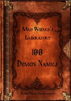 Mad Wizard's Lab - 100 Demon Names