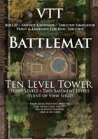 VTT Battlemap - Ten Level Tower