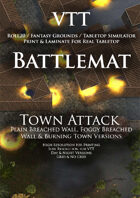 VTT Battlemap - Town Attack