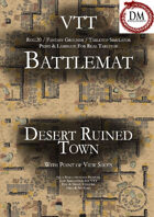 VTT Battlemap - Desert Ruined Town