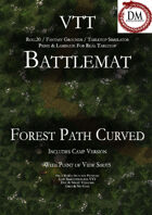 VTT Battlemap - Curved Forest Path