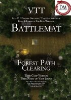 VTT Battlemap - Forest Path Clearing