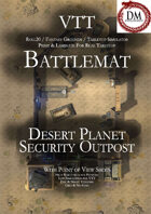 VTT Battlemap - Desert Planet Security Outpost