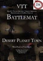 VTT Battlemap - Desert Planet Town