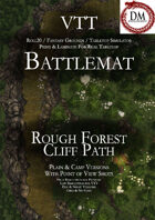 VTT Battlemap - Rough Forest Cliff Path