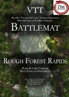 VTT Battlemap - Rough Forest Rapids