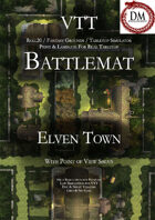 VTT Battlemap - Elven Town