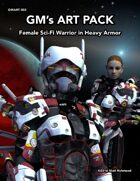 GMART002 Female Sci-Fi Warrior in Heavy Armor